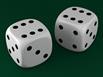 A pair of dice signifying gamble or risk