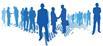 Silhouettes of workforce