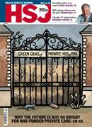 Front cover of Health Service Journal