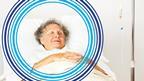 Older woman in hospital bed