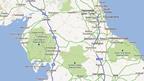 North of England map