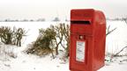 A postbox in the snow