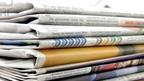 Pile of newspapers
