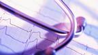 heart attack test results and stethoscope