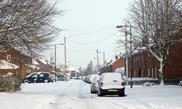 Snowy UK street