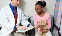 Doctor and young girl