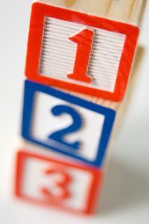 Simple building blocks easy as one two three