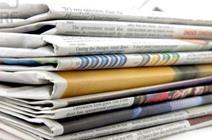 Pile of newspapers