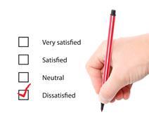 Survey tickbox satisfaction