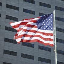 An American flag.