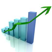 A graph rising
