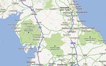 North of England map
