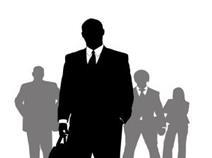 A silhouetted man standing out from the crowd