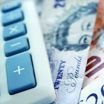 GBP sterling and a calculator