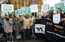 Save the Whittington Hospital protest