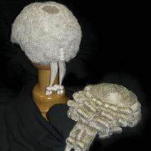 Two judges' wigs