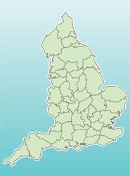 A map of England's regions