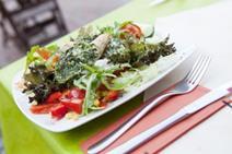 A plate of salad