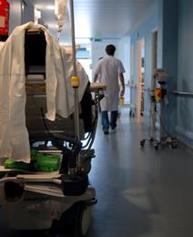 A hospital corridor