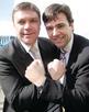 Health secretary Andy Burnham and mayor of Wigan Mark Aldred