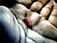Pill in the palm of a hand