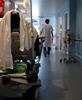 A hospital corridor