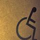Disabled parking space logo