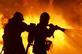 Firemen attending a fire
