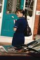 Nurse arrives at a patient's home