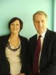 NHs Direct chief executive Nick Chapman and chair Joanne Shaw