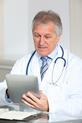 Doctor using wireless technology