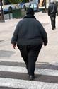 Obese woman on street