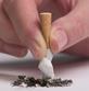 Cigarette being stubbed out