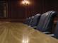 Board meeting room table and chairs