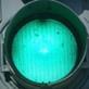A green traffic light