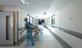 Hospital staff rushing with patient
