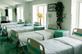Empty ward of hospital beds