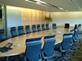 Empty board room table
