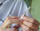 A vaccination syringe