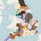Map of regions in England