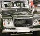 snow covered landrover