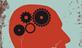 Illustration of a brain with cogs