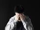 Teenage boy patient struggling with depression